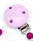 Preview: Schnullerkette-mit-Namen-Herz-Hase-Rosa