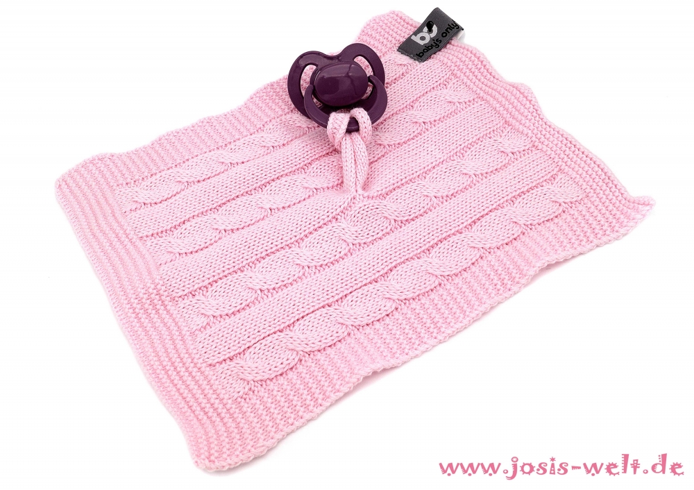 Babygeschenk Windelbaby Hase rosa mit Schnullertuch