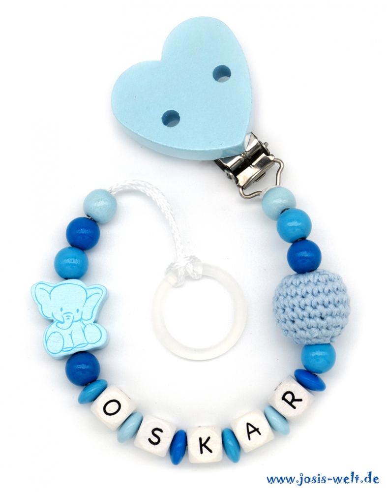 Babygeschenk "Windelbaby Boy" mit Kuschel-Elefant blau