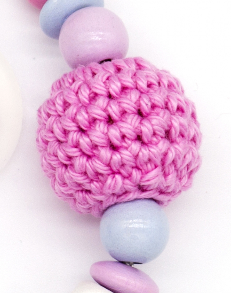 Schnullerkette-mit-Namen-Elefant-Häkelperle-Mädchen-Rosa